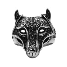 Load image into Gallery viewer, Viking Wolf Arrow Ring