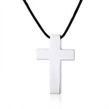 Load image into Gallery viewer, Classic Black Cross Necklace