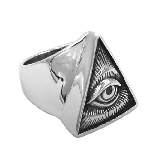 Illuminati Pyramid Eye Ring