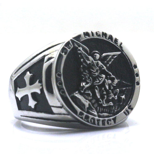 Cross Saint Michael Ring