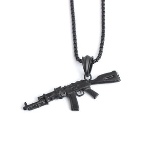 Ak47 Gun  HipHop Necklace