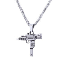 Load image into Gallery viewer, Gold Uzi Gun Necklace