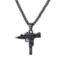 Load image into Gallery viewer, Gold Uzi Gun Necklace