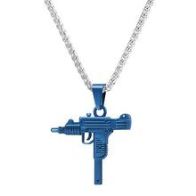 Load image into Gallery viewer, Gold Uzi Gun Necklace