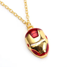 Load image into Gallery viewer, Iron Man Mask Gold Necklace