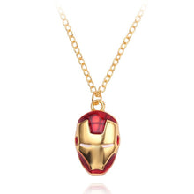 Load image into Gallery viewer, Iron Man Mask Gold Necklace
